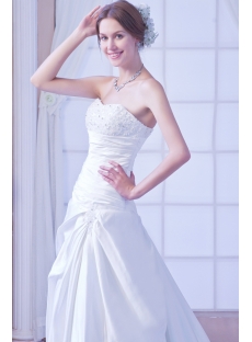 Strapless Satin Mature Bridal Gown Corset