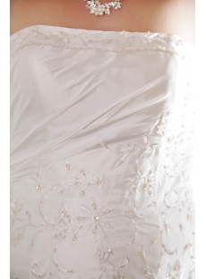 Strapless Taffeta A-line Beautiful Bridal Gowns