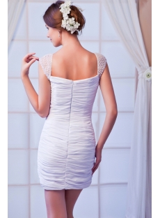 Straps Mini Length Summer Bridal Gown