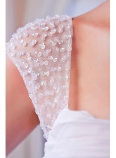 Straps Mini Length Summer Bridal Gown