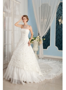 Unique 2014 Bridal Gowns with Cathedral Train
