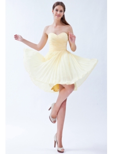 Yellow Chiffon Bridesmaid Dresses under 100 Dollars