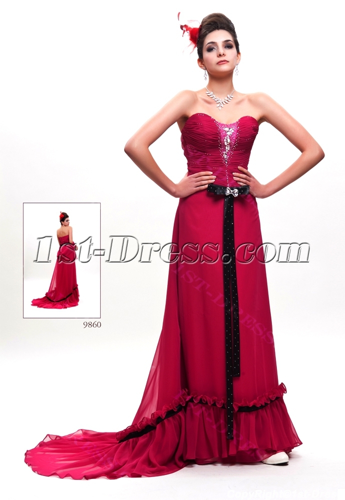 images/201308/big/Fuchsia-and-Black-Military-Party-Dress-with-Train-2637-b-1-1375958290.jpg