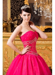 2012 Fuchsia Bat Mitzvah Ball Gown Dress