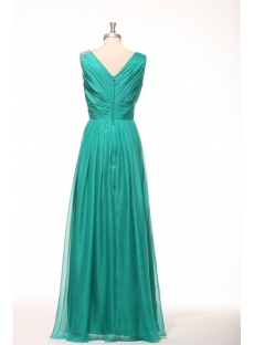 2014 Teal Green Classy Prom Dresses Long