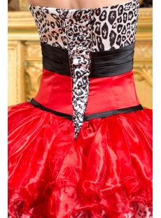 Brilliant Leopard Quinceanera Gown with Corset