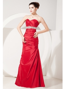 Brilliant Red Long Affordable Quinceanera Dresses