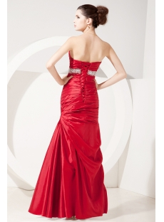 Brilliant Red Long Affordable Quinceanera Dresses