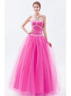 Brilliant Sweetheart Tulle Princess Ball Gown Quinceanera Dresses
