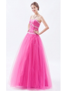 Brilliant Sweetheart Tulle Princess Ball Gown Quinceanera Dresses