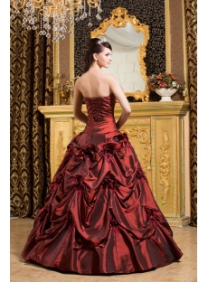 Burgundy Ostrich Feather Quinceanera Dresses 2013 