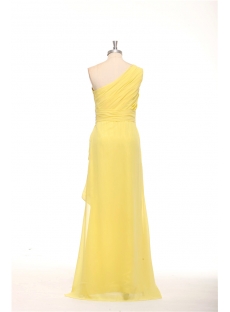 Charming Asymmetrical Neckline Yellow Semi Formal Dresses Plus Size