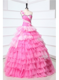 Cheap Colorful Masquerade Ball Gowns for Sale with One Shoulder