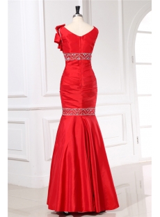 Chic Red Mermaid Party Dresses under 200