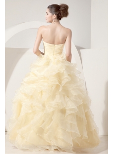 Daffodil Yellow Best Quince Dress with Sweetheart