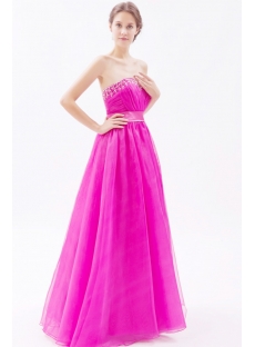 Graceful Hot Pink Pretty Quinceanera Gown