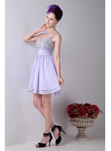 Lavender Stunning Beaded Short Cocktail Dresses