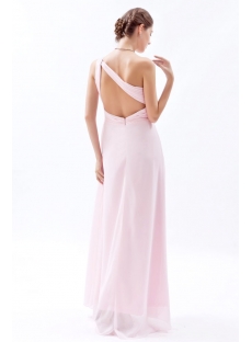 Light Pink Sweetheart Open Back Evening Dress for Full Figure