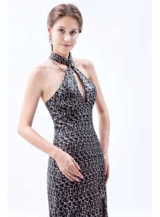Luxurious Black and Silver 2014 Prom Party Dress