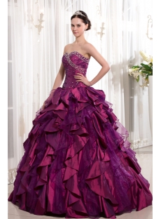 Luxury Sweet Fuchsia 2014 Quinceanera Dress