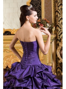 Noble Purple Princess Quinceanera Gown with Short Boleros
