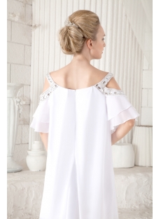 Off Shoulder Casual Short Bridal Gowns for Summer