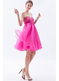Pink Sweetheart Tutu Baby Doll Cocktail Dress