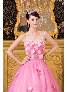 Romantic Pink Long Quinceanera Dresses in Los Angeles