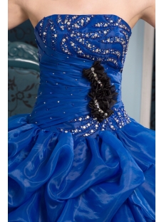 Royal Blue Spring Quinceanera Ball Dress in 2013