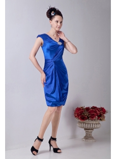 Royal Cheap Knee Length Prom Party Dress for Brides Mother