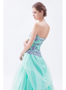 Sage Puffy Sweet Cheap Quinceanera Dresses with Embroidery