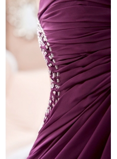 Sexy Dark Purple Maternity Prom Dresses with Crossed Straps