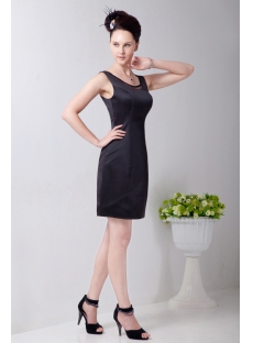 Strapless Modest Little Black Dress for Plus Size