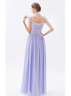 Stylish Lavender Long Scoop 2014 Spring Prom Dress