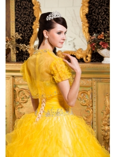 Sunflower Best Quinceanera Gown Dresses with Short Jacket