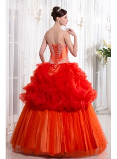 Unique Orange Cute Quinceanera Dress