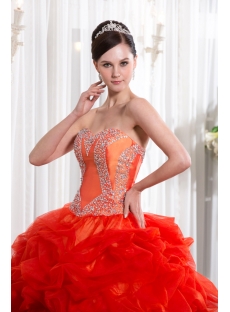 Unique Orange Cute Quinceanera Dress