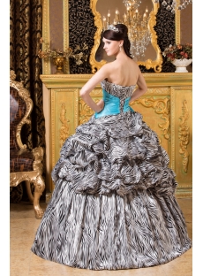 Zebra Quinceanera Ball Gown Dresses 2013 with Sweetheart