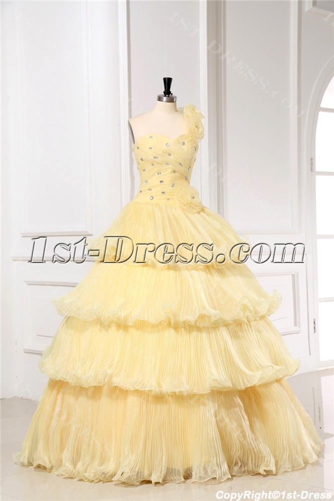 images/201309/big/Floral-One-Shoulder-Yellow-15-Quinceanera-Dresses-3109-b-1-1380449617.jpg