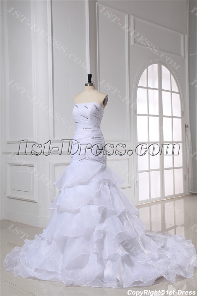 images/201309/big/Organza-Mermaid-Strapless-Wedding-Dress-for-Spring-3124-b-1-1380547737.jpg