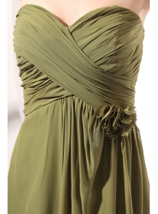 Charming Olive Green Column Pregnant Cocktail Dresses