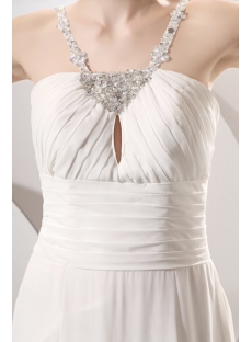 Elegant Flowing Chiffon Beach Wedding Dress