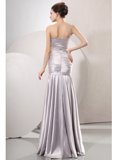 Fascinating Sheath Silver Prom Dress 2014