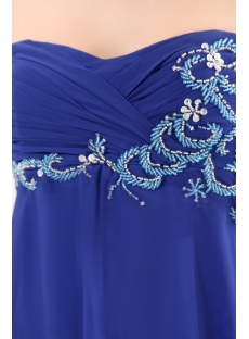 Romantic Royal Blue Maternity Cocktail Gown