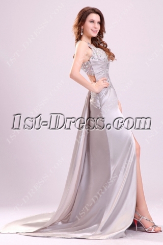 Stylish Silver Sexy Prom Dress in 2014 Spring