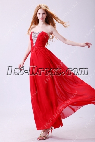 Superior Sweetheart Chiffon Plus Size Prom Dress