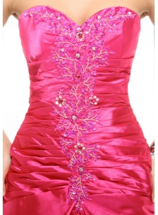 Amazing Hot Pink Summer Evening Dress