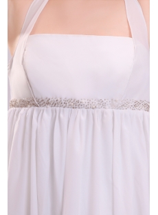 Attractive Halter Chiffon Pregnant Wedding Dress