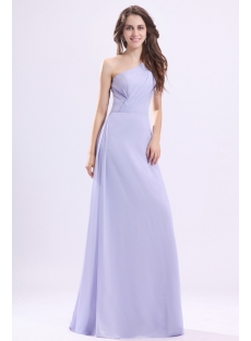Beautiful Lavender One Shoulder Homecoming Dress