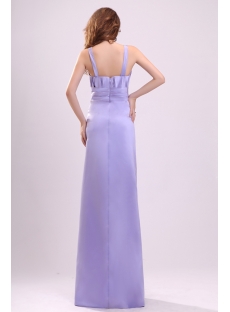 Bright Lavender Straps Cheap Bridesmaid Dress